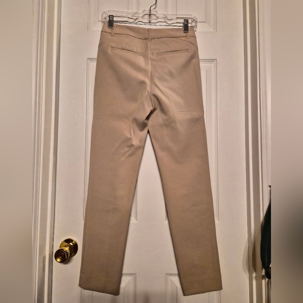White House Black Market Slim Ankle Pants Tan Size 00 - Picture 2 of 3
